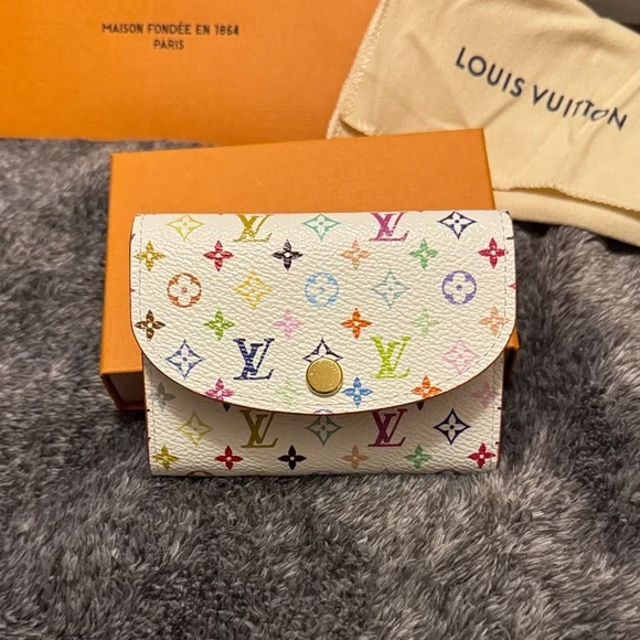 NWT LV and TM White Multicolor Rosalie wallet 2026!! - Picture 3 of 6